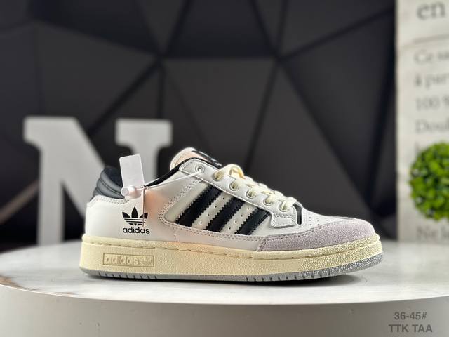 Genuine label with half size Adidas Ad Trefoil Originals Forum 85 Exhibit Low R