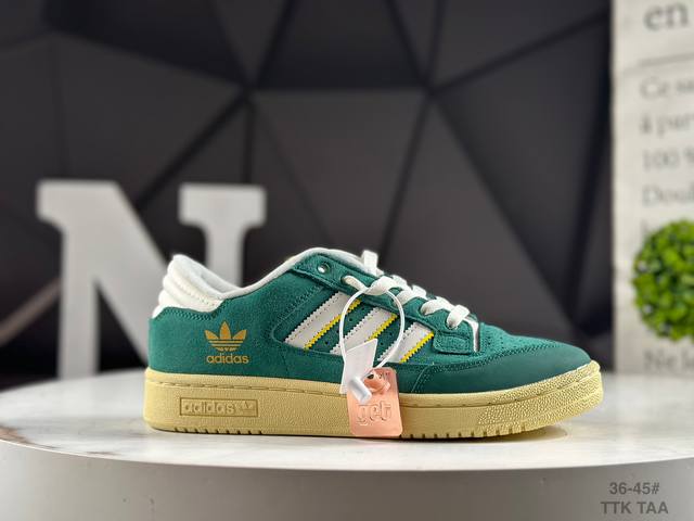 Genuine label with half size Adidas Ad Trefoil Originals Forum 85 Exhibit Low R