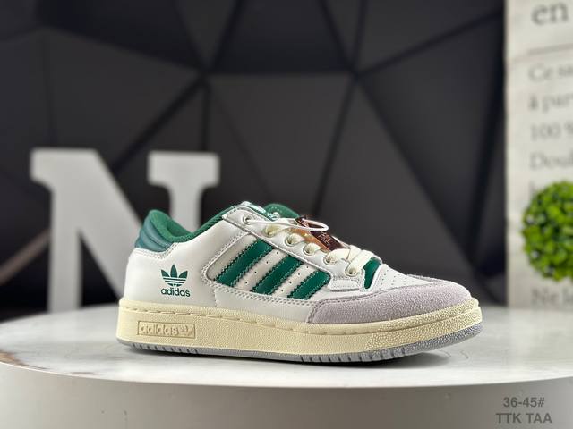 Genuine label with half size Adidas Ad Trefoil Originals Forum 85 Exhibit Low R
