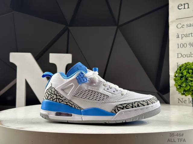 First-layer half-size Nike Jordan Spizike Low Aj retro low-top basketball shoes.