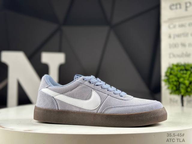 Corporate-grade half-size Nike Killshot 2. This style features a simple and ele