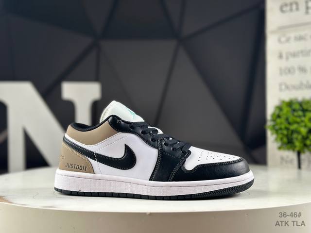 Authentic half-size Nike Air Jordan 1 Low Aj1 Qiao 1 low-top trendy leisure spor