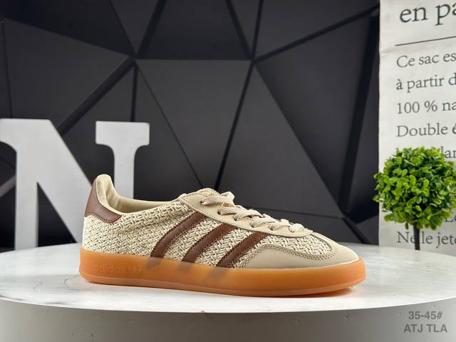 Genuine half size Adidas Adidas Originals Gazelle Indoor Trefoil Retro Non-slip