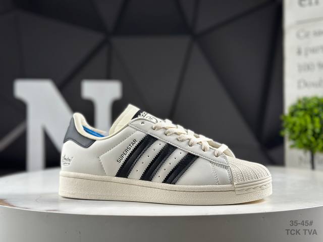 Corporate-grade half-size Adidas Originals Superstar shell-toe series low-top c