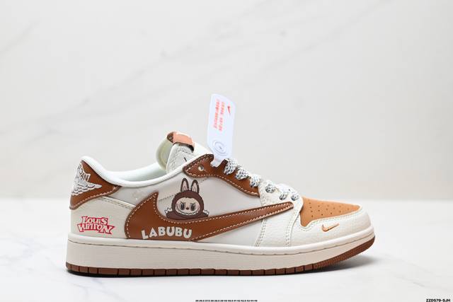 Corporate-level Nike Air Jordan 1 X Travis Scott Aj1 inverted hook Joe One inve