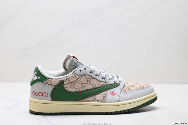 Corporate-level Nike Air Jordan 1 X Travis Scott Aj1 inverted hook Joe One inve