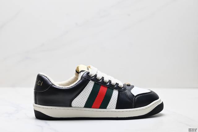 Genuine Gucci Distressed Screener Sneaker Nostalgic version Original distressed