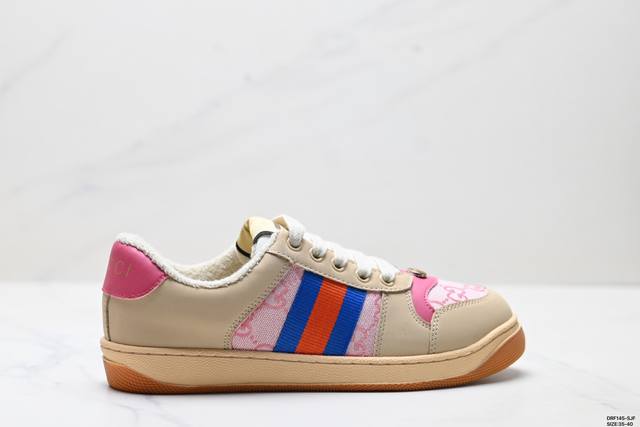 Genuine Gucci Distressed Screener Sneaker Nostalgic version Original distressed