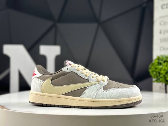 Nike Aj1 Travis Scott X Air Jordan 1 "Reverse Mocha" Aj1 Joe 1 Ts Lightning joi