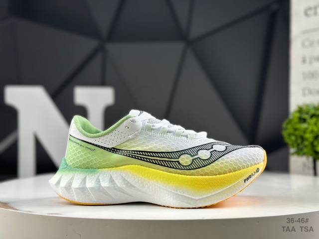 Saucony Endorphin Pro Series 4 Low-Top Cushioned Running Shoes for Men and Women
