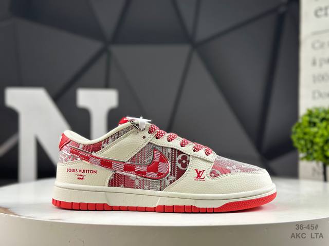 Overseas hit limited edition! High-end customized Nike Sb Dunk Low "Louis Vuitt