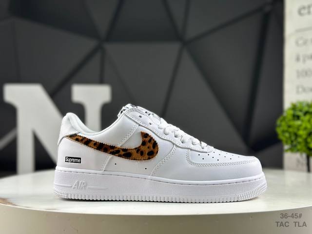 Nike Air Force 1 '07 Low Air Force One white cushioned sneakers, a versatile, l