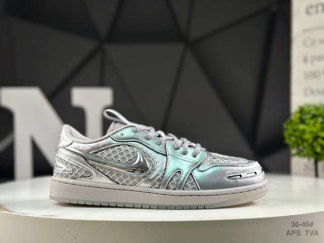 Nike Air Jordan 1 Mm Lom V3 Aj1 Qiao 1 low-top trendy leisure sports sneakers. A