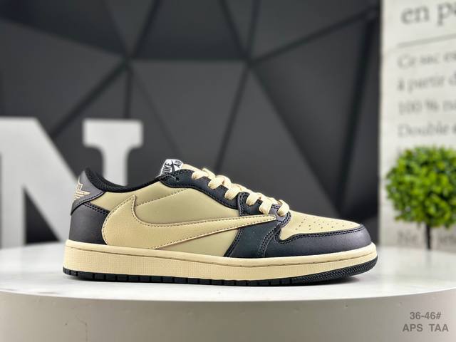 Nike Aj1 Travis Scott X Air Jordan 1 "Reverse Mocha" Aj1 Joe 1 Ts Lightning join