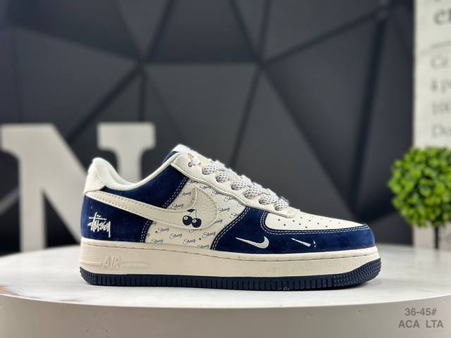 Limited edition overseas sale! Company-level Nike Air Force 1 '07 Low "Stussy N