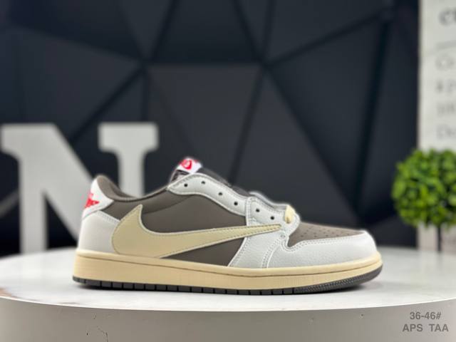 Nike Aj1 Travis Scott X Air Jordan 1 "Reverse Mocha" Aj1 Joe 1 Ts Lightning join