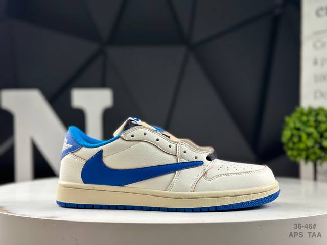 Nike Aj1 Travis Scott X Air Jordan 1 "Reverse Mocha" Aj1 Joe 1 Ts Lightning Join