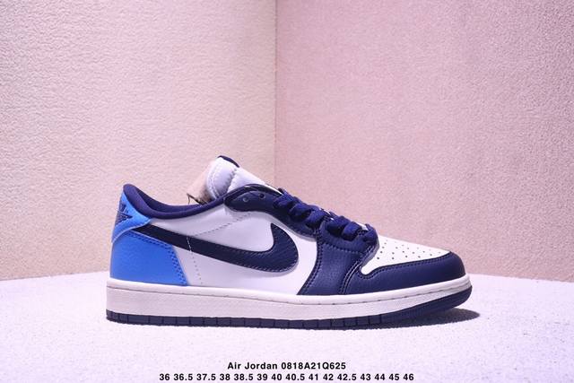 Jordan Air Jordan 1 Low Obsidian Toe Aj1 Joe 1 Low-top Casual Sneakers Cz0790 40