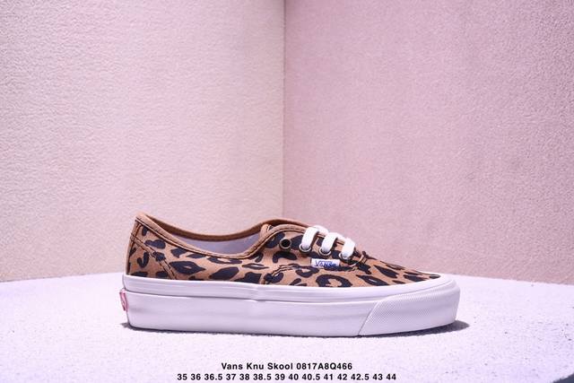 Vans canvas shoes Style 36 leopard cow print low-top men's and women's shoes 35
