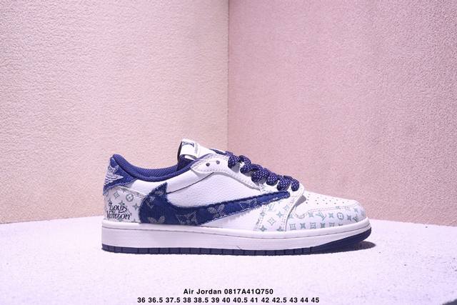 Corporate-level Nike Air Jordan 1 X Travis Scott Aj1 inverted hook Joe One inve