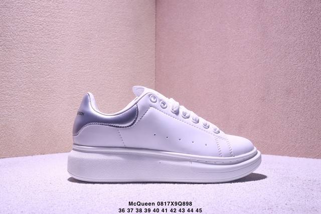 Authentic Italian high-end brand Alexander Mcqueen Sole Leather Sneakers low-top