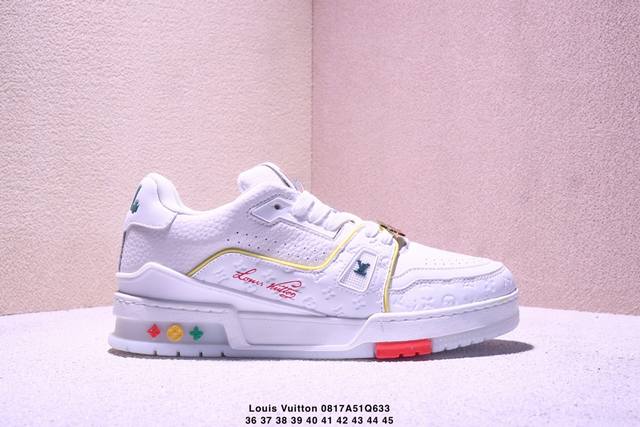 Louis Vuitton ~ white, yellow and blue, made in Guangdong, high cost performance
