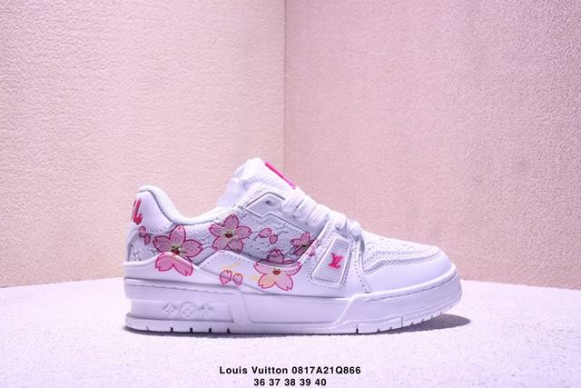 New Lv Louis Vuitton Trainer Sneaker Low casual sports culture versatile sneake