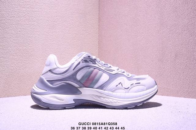 Gucci round-toe drawstring high-end, versatile casual sneakers for men and women
