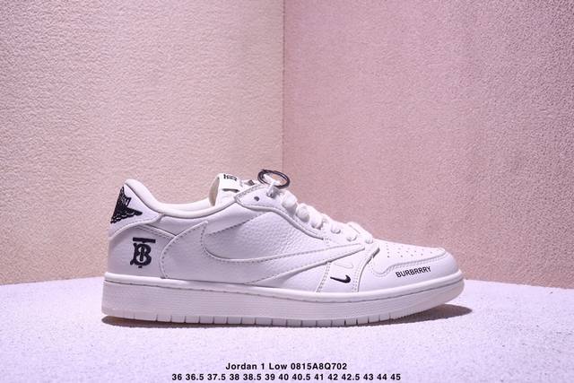 High-end custom Travis Scott X Jordan 1 Low "Bape co-branded double-stitched bei