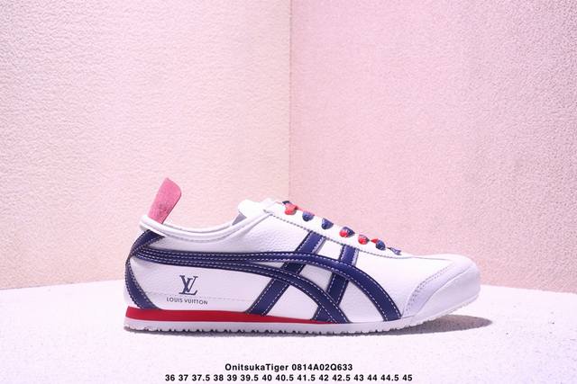 Onitsukatiger Onitsuka Tiger-Lv co-branded low-top sports casual shoes with navy