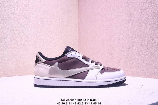 Corporate-grade Nike Air Jordan 1 X Travis Scott Aj1 inverted hook Joe One inve