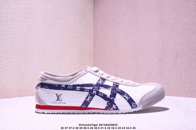 Onitsukatiger Onitsuka Tiger-Lv co-branded low-top sports casual shoes with navy