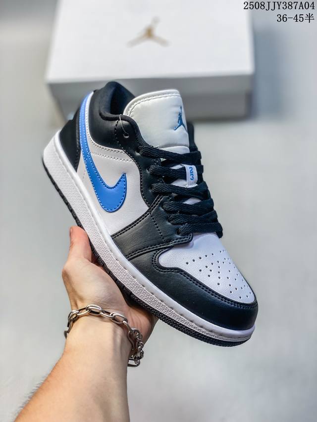 Air Jordan 1 Low Blue Lemon Aj1 Jordan 1 Generation Aj1 Joe 1 Low-top Blue and Y