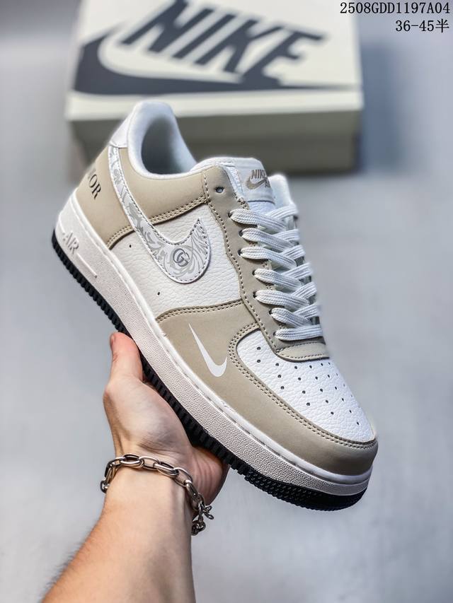 Corporate-grade with half sizes Nike Air Force 1 '07 low-top, thick-soled, heig