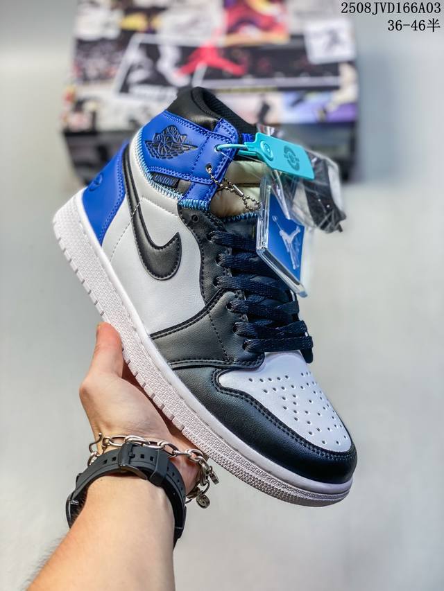 Company-level Nike Union x Air Jordan 1 Retro High Pk Nrg high-top Aj1 Jordan c