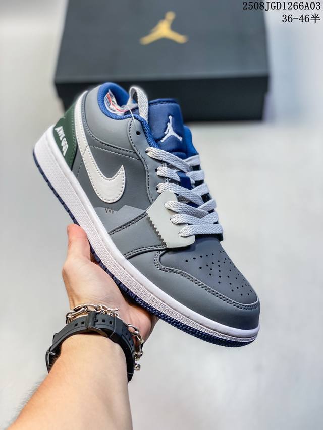 Air Jordan 1 Low Aj1 Joe 1 low-top casual sneaker synchronized with the official