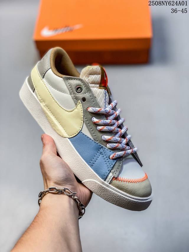 Nike Blazer Mid '1977 Vintage We classic pioneer high-top versatile casual sport