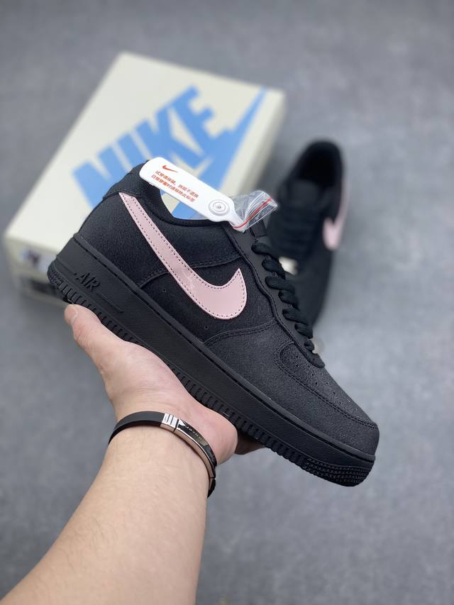 Pure original Air Force 1 '07 Low black pink starry sky Original last and origin