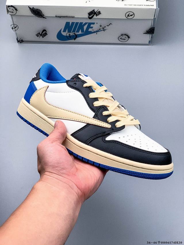 Authentic half size! Nike Air Jordan Low 1 Joe 1 low-top inverted hook classic