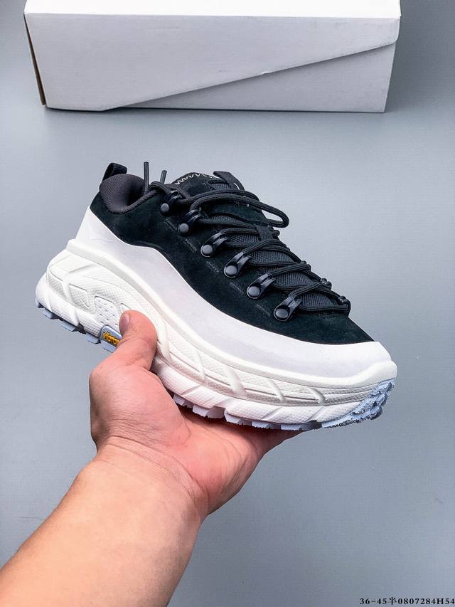 Company-level! Hoka One One Tor Summit Outdoor Leather Panel Hiking Shoes DDD.