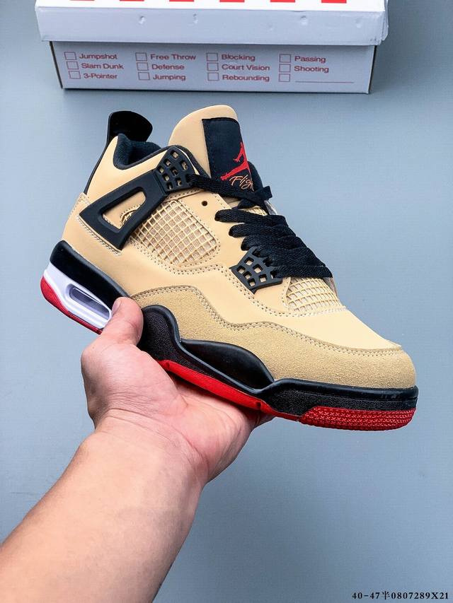 Air Jordan 4 Aj4 mid-top retro casual sports basketball shoe. Designed with the
