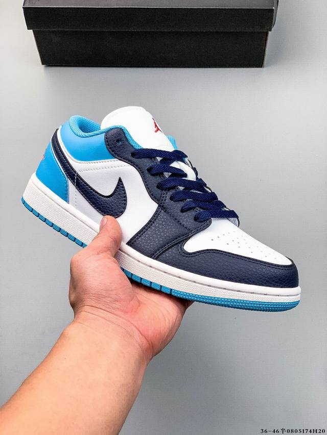 Second layer genuine label! Nike Air Jordan Low 1 Joe 1 low-top classic casual