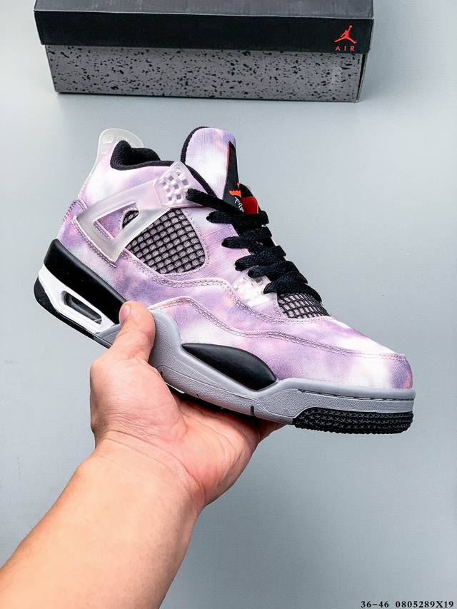 Air Jordan 4 Aj4 mid-top retro casual sports basketball shoe. Designed with the