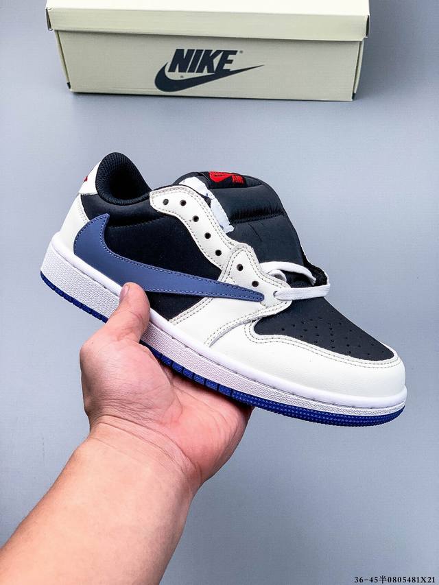 Authentic half size! Nike Air Jordan Low 1 Joe 1 low-top inverted hook classic