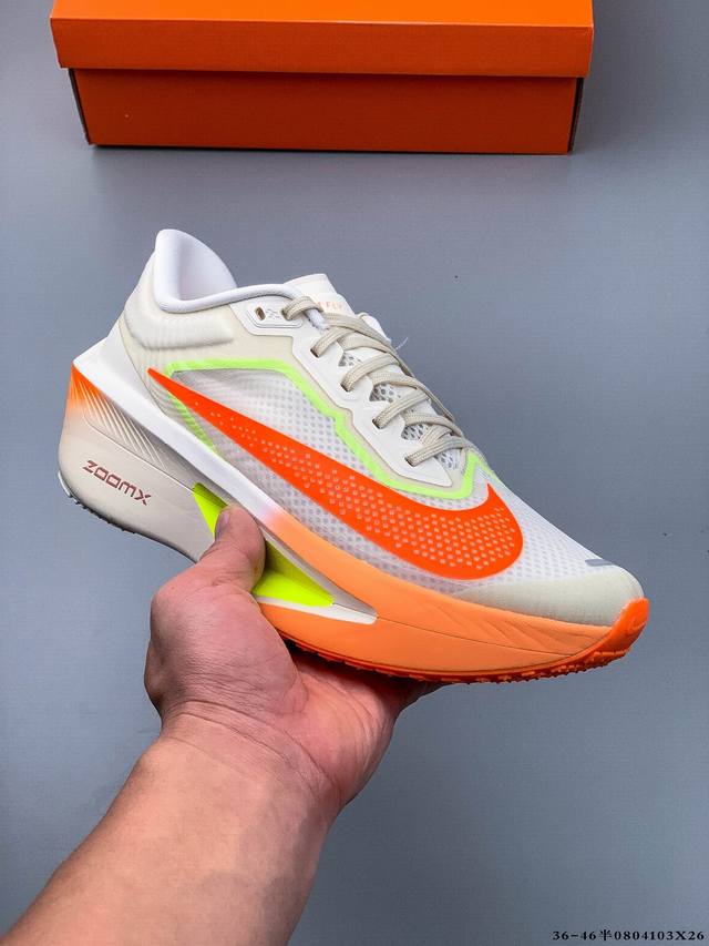 Company Level! Nike Zoom Fly 6, a low-top, lightweight, cushioned, and breathabl