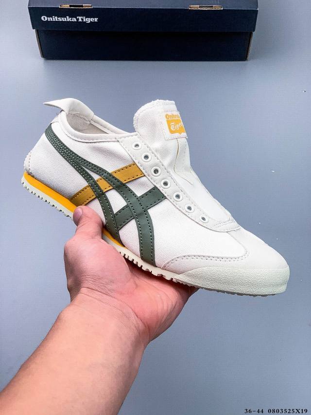 Asics Mexico 66 Slip-On Onitsuka Tiger Series Classic Canvas Casual Shoes 080352