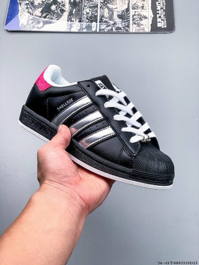 Company level! Adidas Superstar shell head classic versatile casual sneakers 08