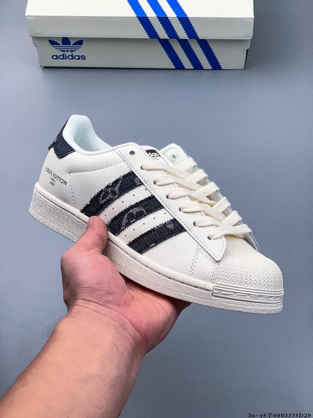 Company Level! Adidas Superstar Shell Toe Classic Versatile Casual Sneakers 080