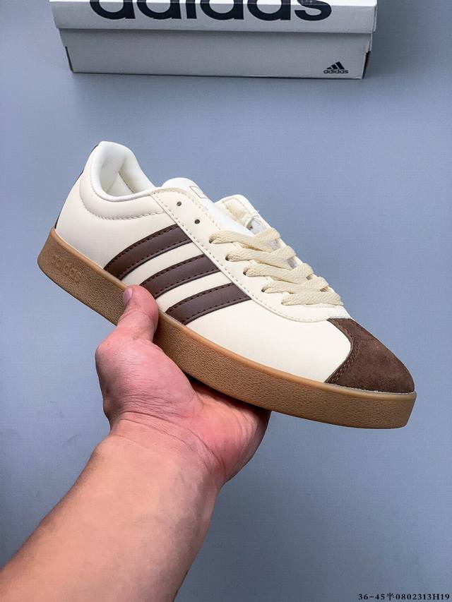 Adidas Neo Vl Court 2.0 Trefoil fashionable sneakers, T-toe, slip-resistant, wea