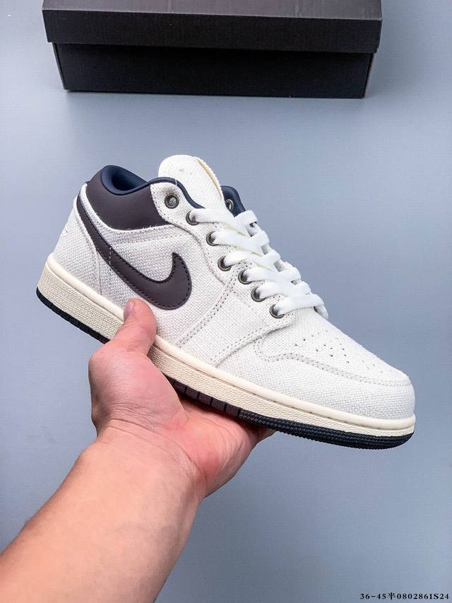 Second layer genuine label! Nike Air Jordan Low 1 Joe 1 low-top classic casual